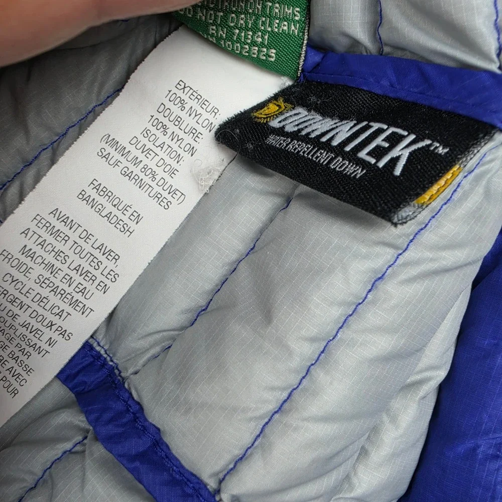 L.L. Bean Kids M 5-6 Ultralight 650 DownTek Puffer Jacket Blue 296982